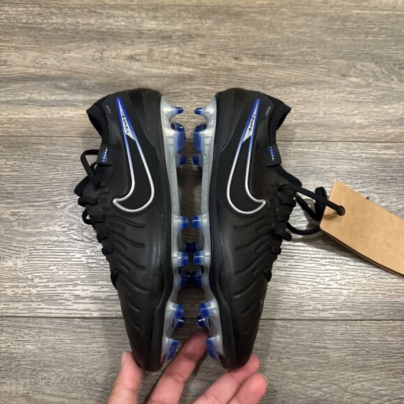 Nike Tiempo Legend 10 Elite Fg Black-Chrome-Hyper Royal Blue Sz 5.5 / Women 7 main image 5